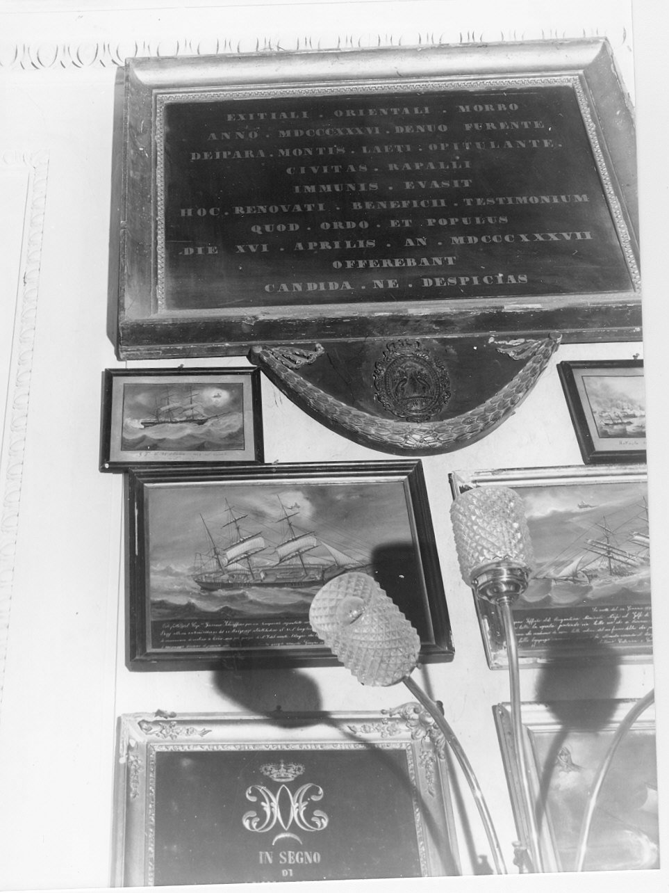 miracolo della Madonna di Montallegro (ex voto, opera isolata) - ambito italiano (terzo quarto sec. XIX)