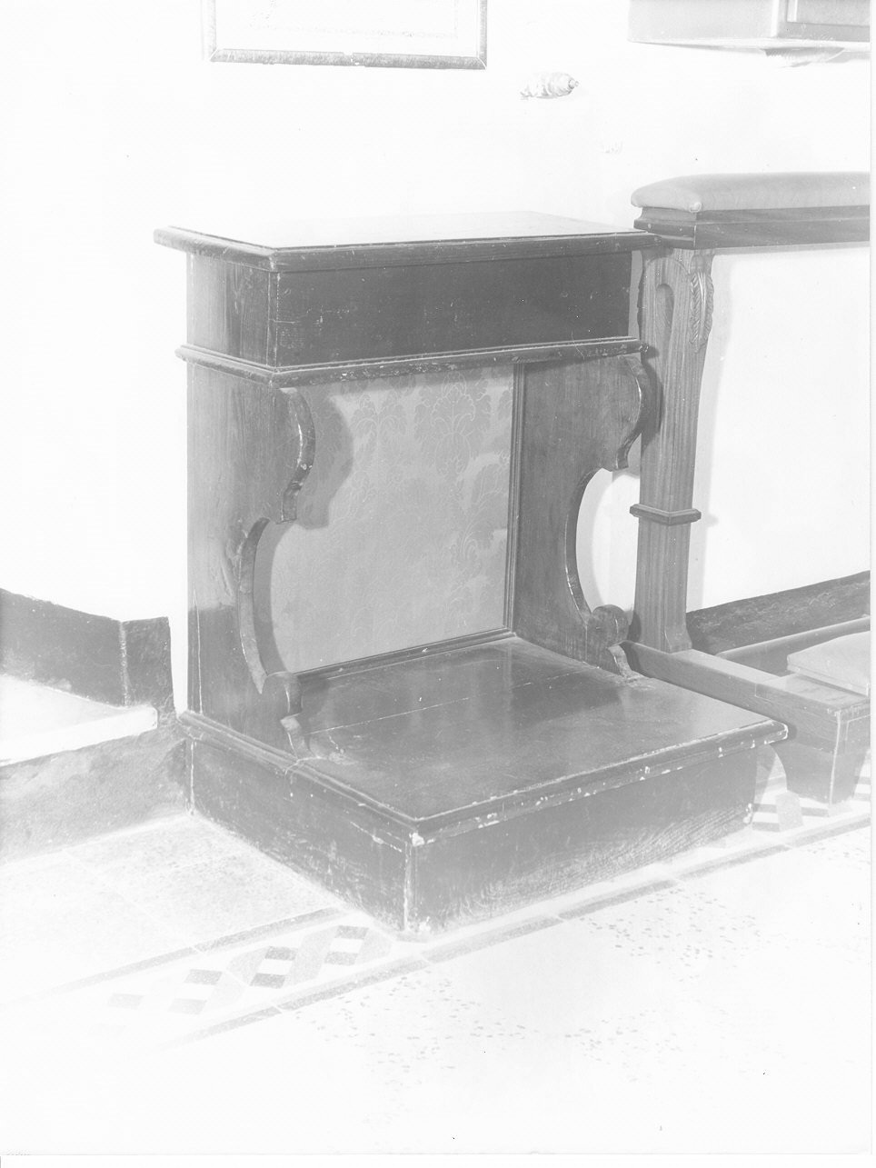 inginocchiatoio, coppia - bottega ligure (sec. XIX)