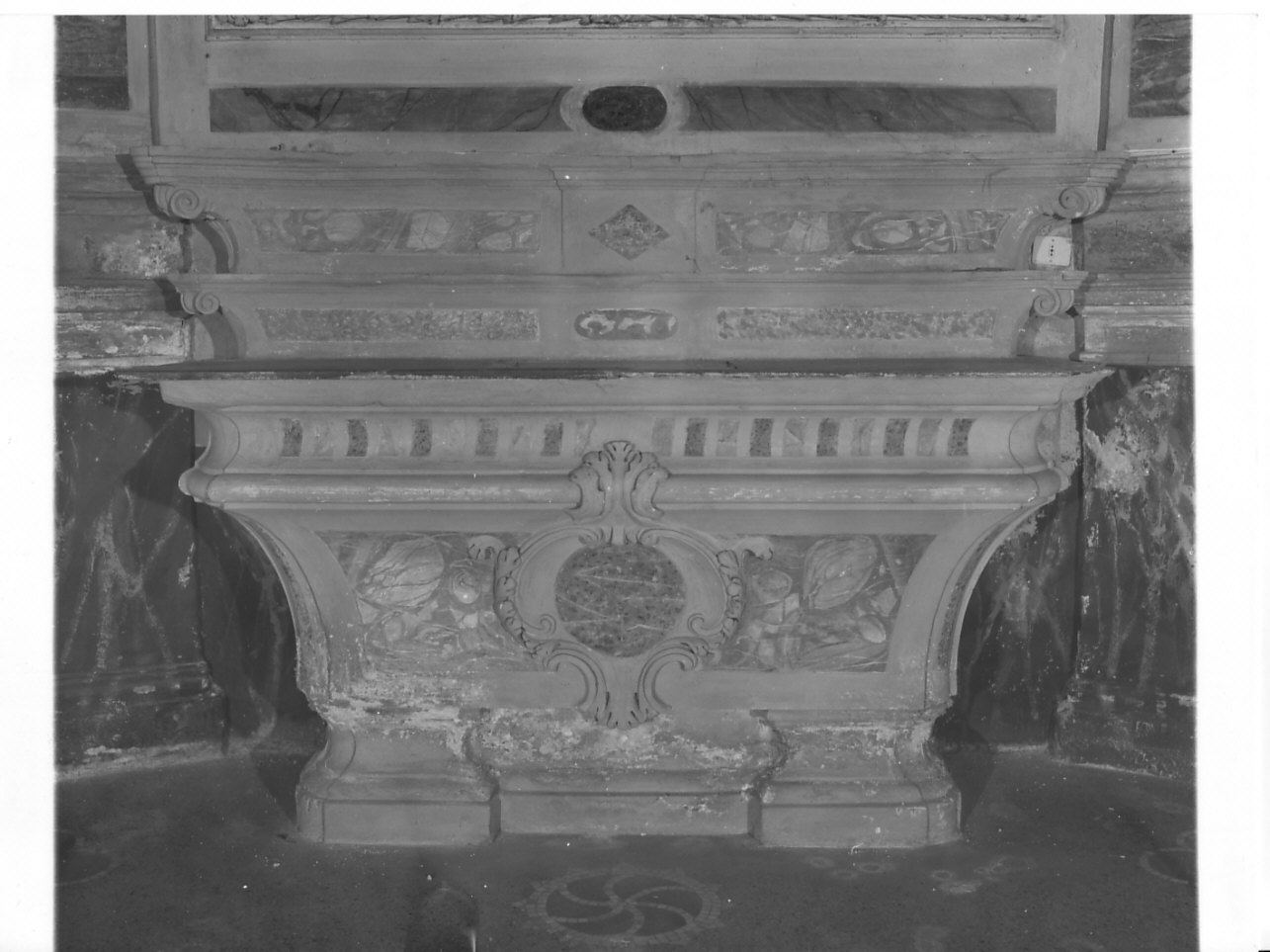 mensa d'altare, elemento d'insieme - bottega ligure (sec. XVIII)