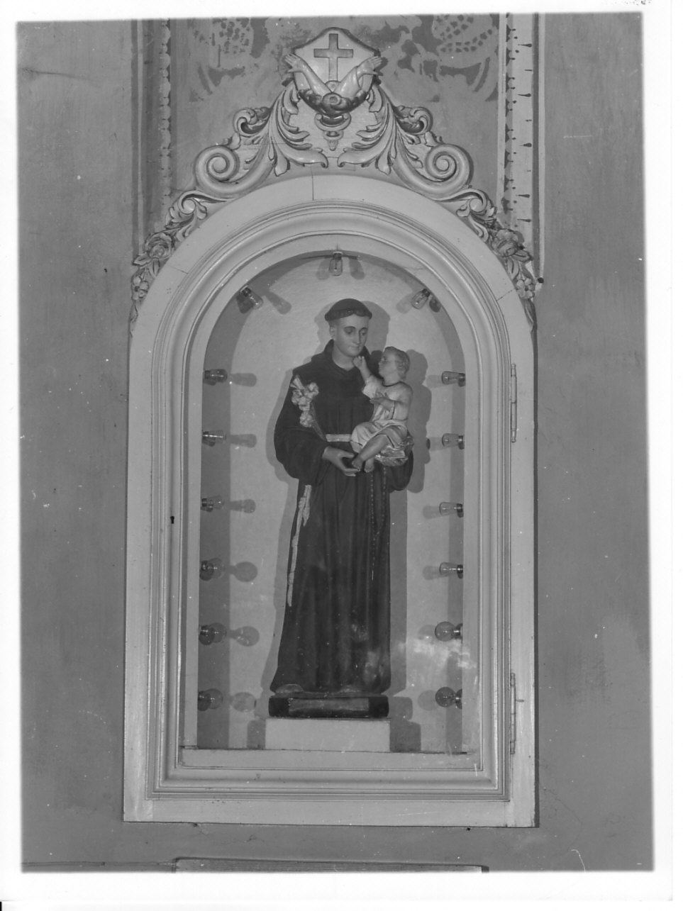 Sant'Antonio da Padova (statua, elemento d'insieme) - bottega italiana (secondo quarto sec. XX)