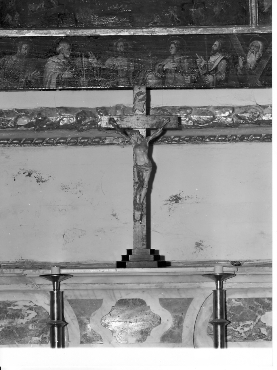 croce d'altare, opera isolata - bottega ligure (fine/inizio secc. XIX/ XX)