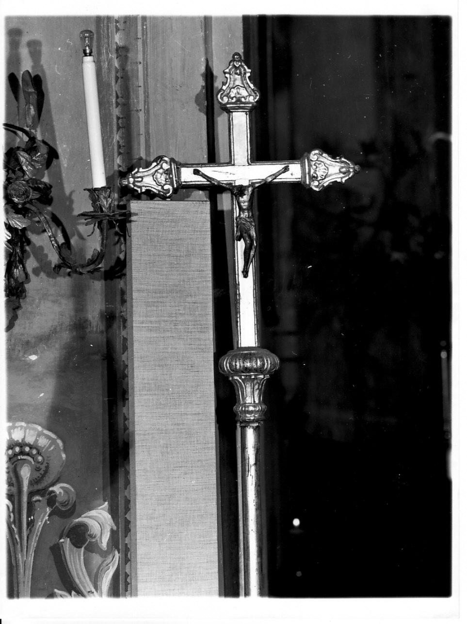 croce processionale, opera isolata - bottega ligure (fine sec. XIX)