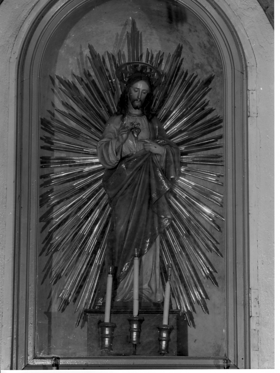 Sacro Cuore di Gesù (statua, elemento d'insieme) - bottega ligure (primo quarto sec. XX)