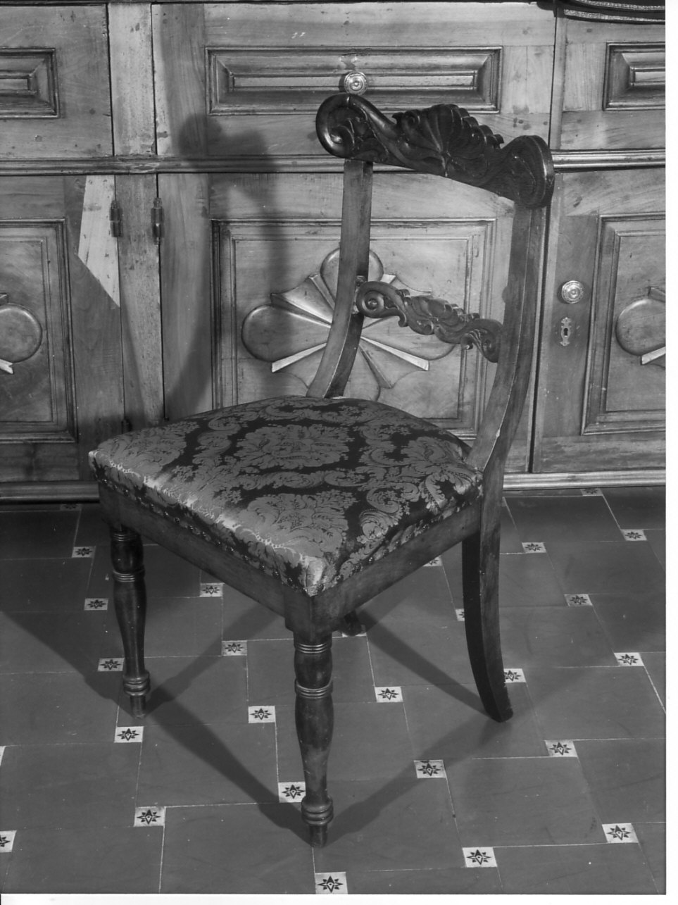 sedia, coppia - bottega ligure (seconda metà sec. XIX)