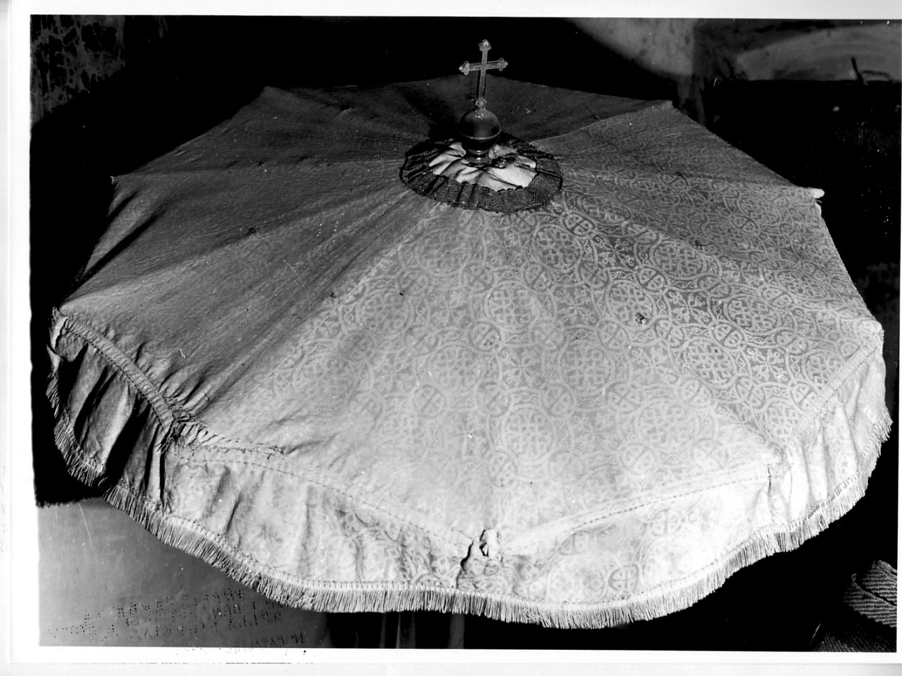 ombrellino processionale, opera isolata - manifattura ligure (seconda metà sec. XIX)