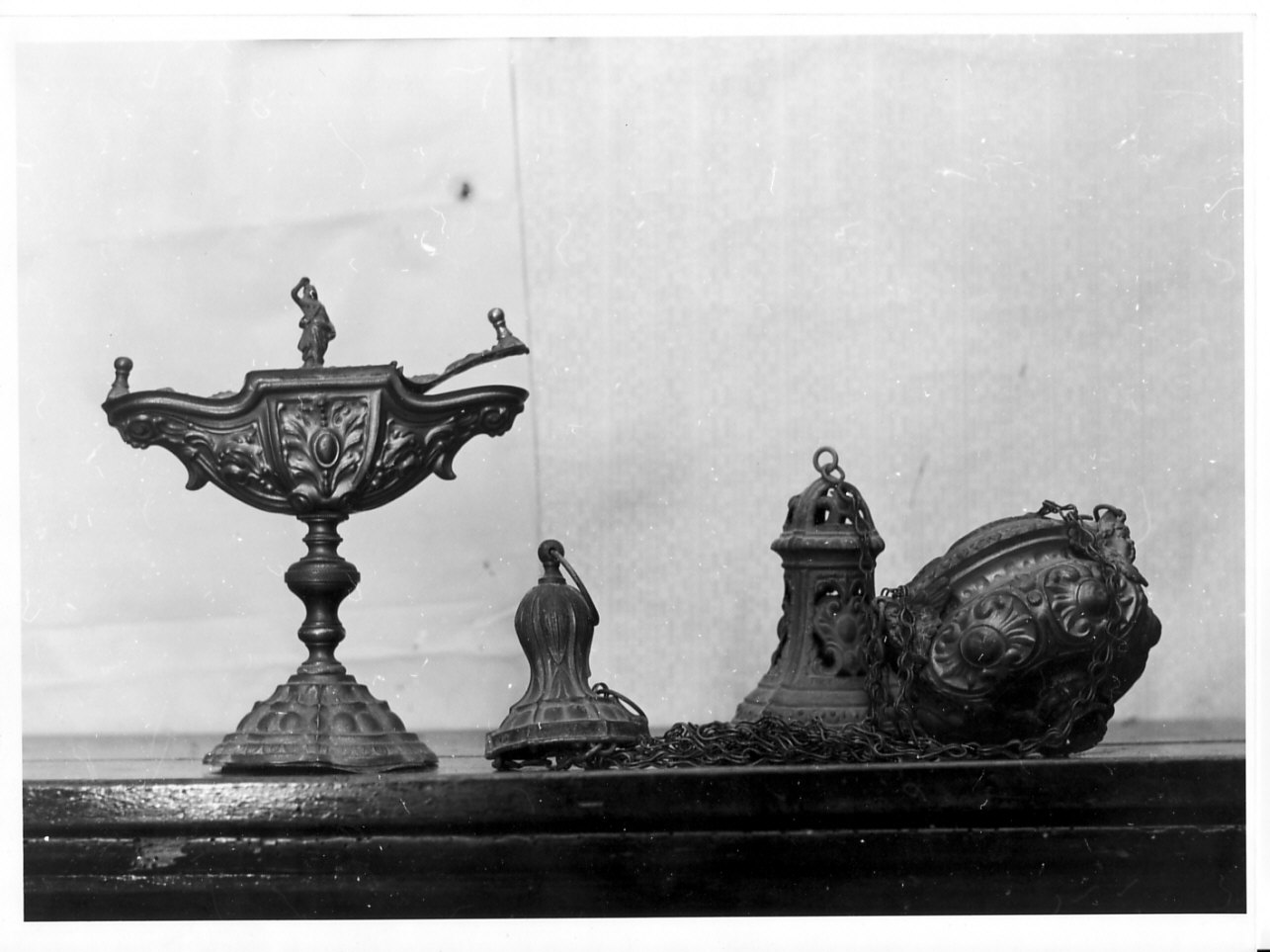 turibolo, elemento d'insieme - bottega ligure (prima metà sec. XIX)