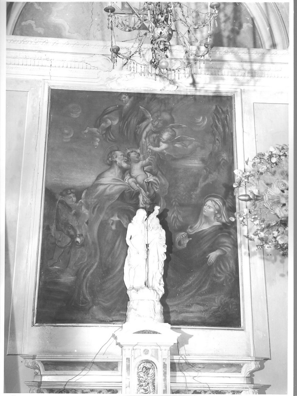 fuga in Egitto (dipinto, opera isolata) - ambito ligure (sec. XVII)