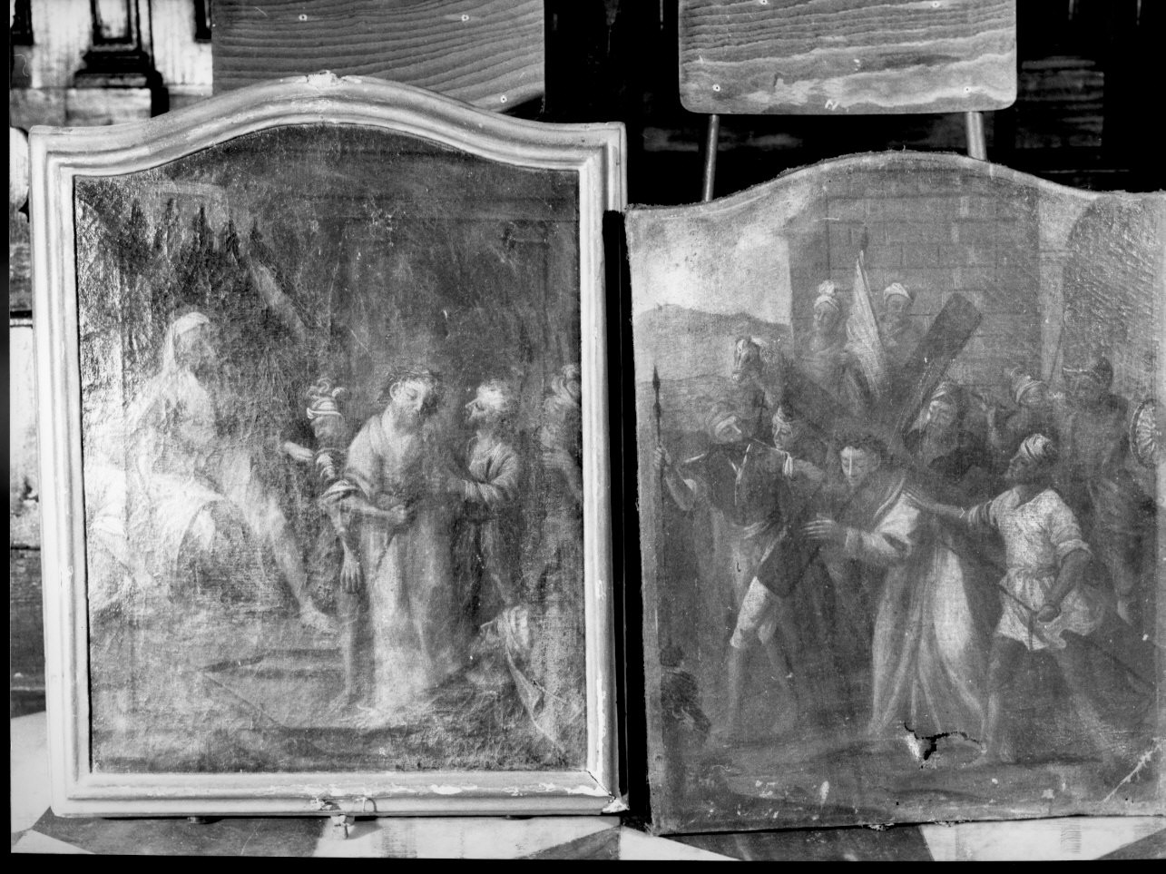 stazione I: Gesù condannato a morte (Via Crucis, elemento d'insieme) - bottega ligure (sec. XVIII)