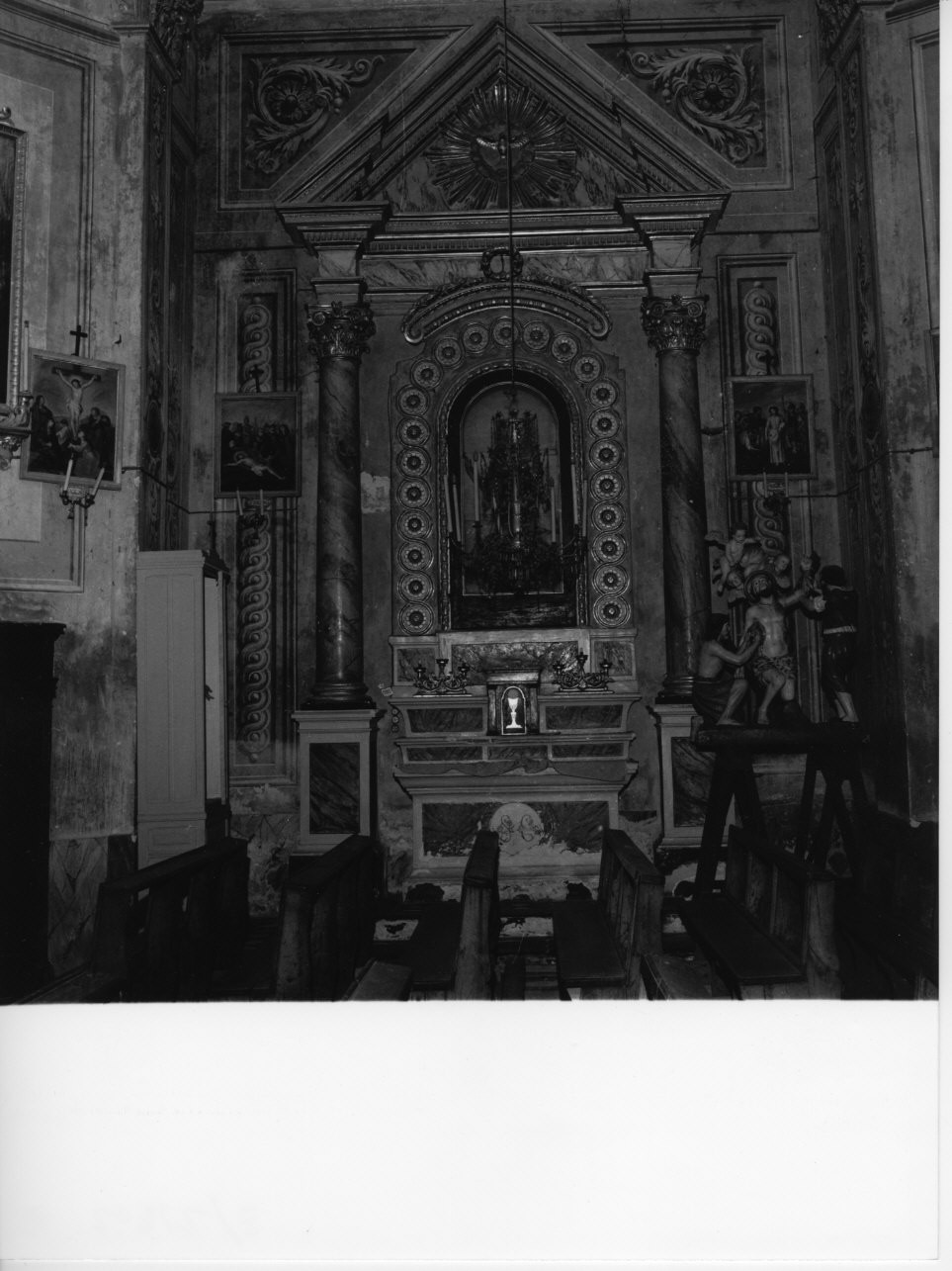 colomba dello Spirito Santo (fastigio d'altare, opera isolata) - bottega ligure (prima metà sec. XIX)