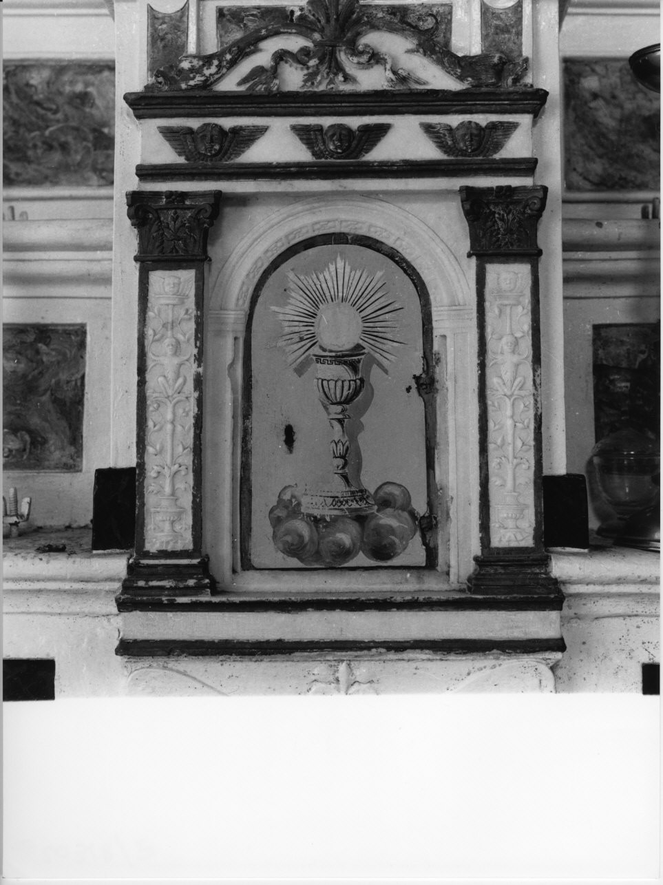 motivi decorativi architettonici (tabernacolo, opera isolata) - bottega ligure (sec. XVI)