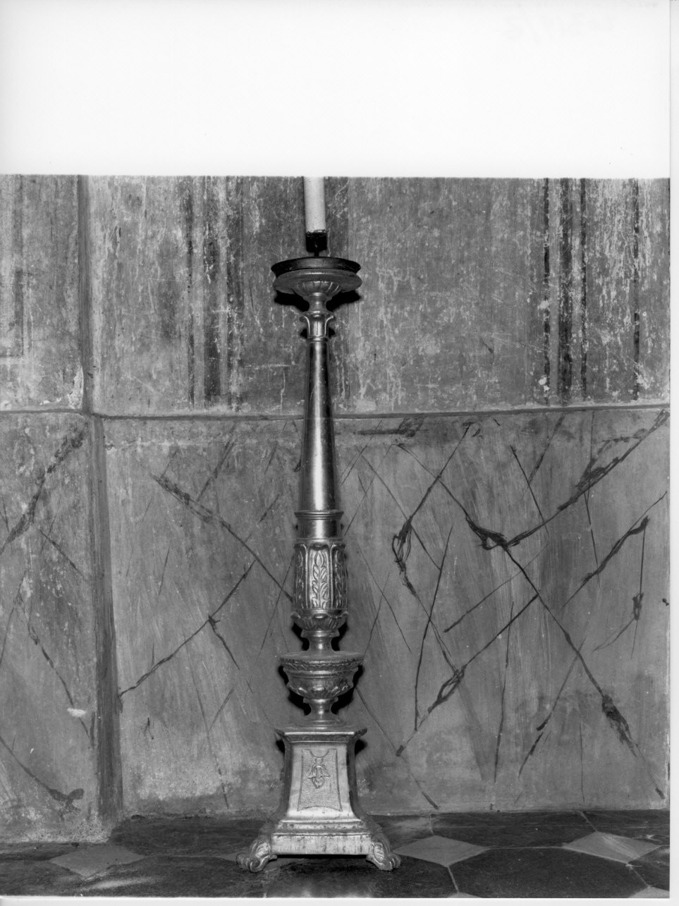 candeliere, serie - bottega ligure (sec. XIX)