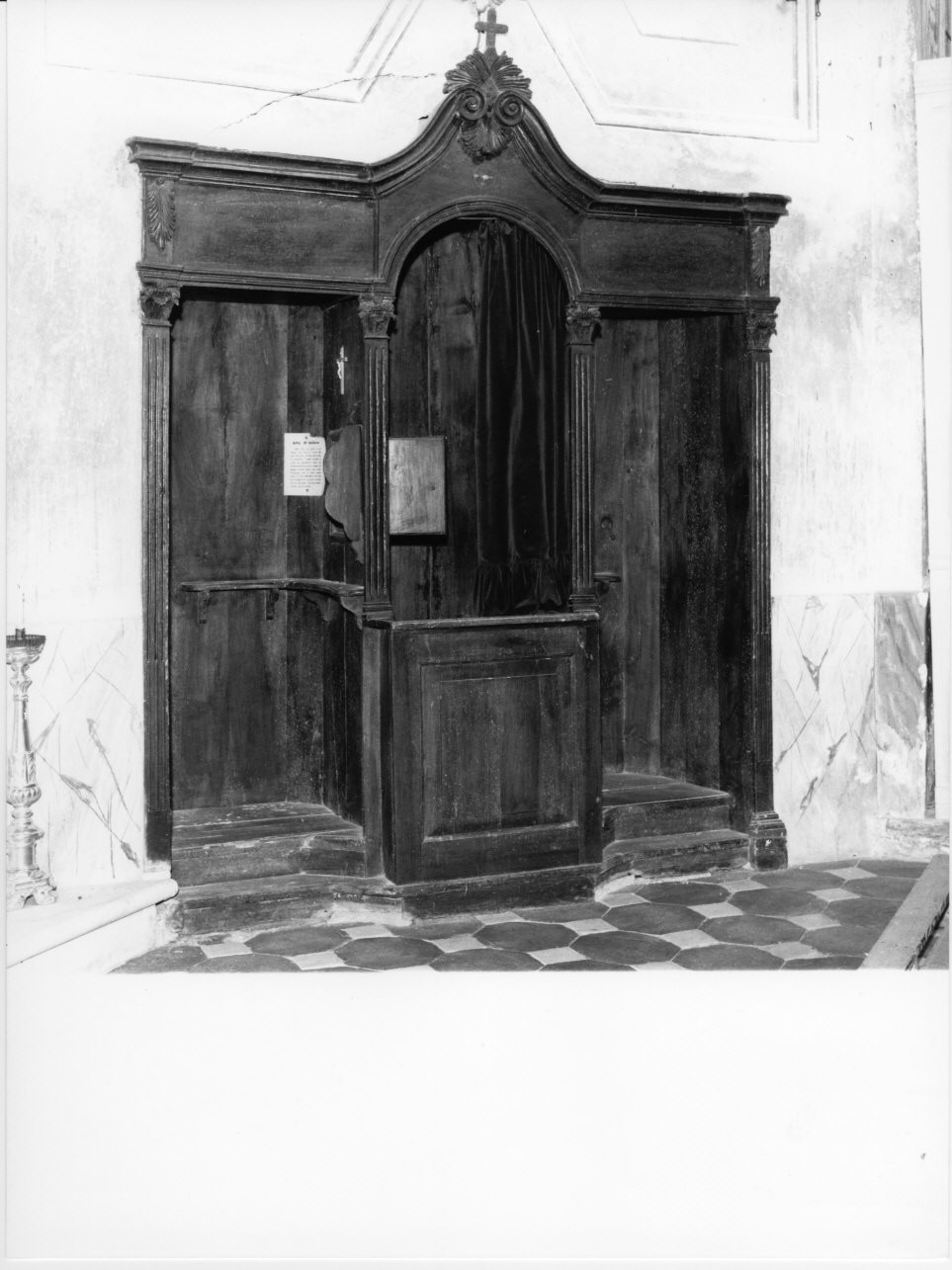 confessionale, coppia - bottega ligure (seconda metà sec. XVIII)