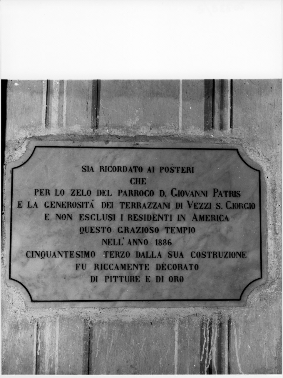 lapide, opera isolata - bottega ligure (sec. XIX)