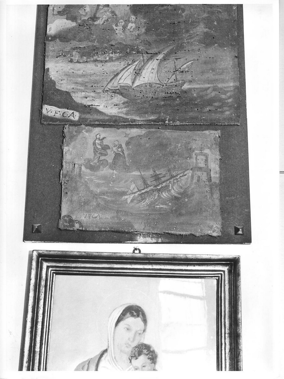 miracolo sul mare (ex voto, opera isolata) - ambito ligure (sec. XVIII)