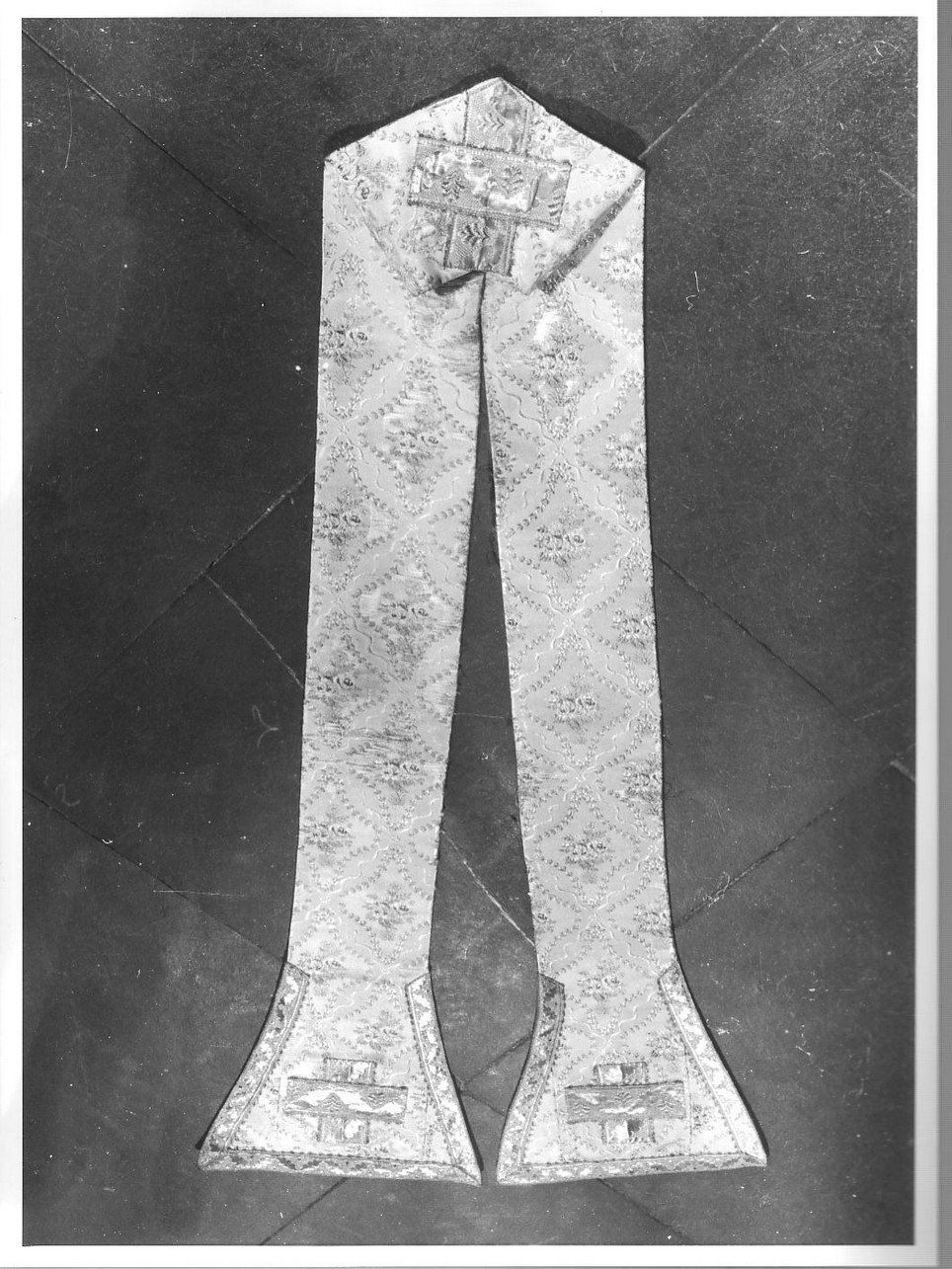 motivi decorativi vegetali (stola, opera isolata) - manifattura ligure (sec. XIX)