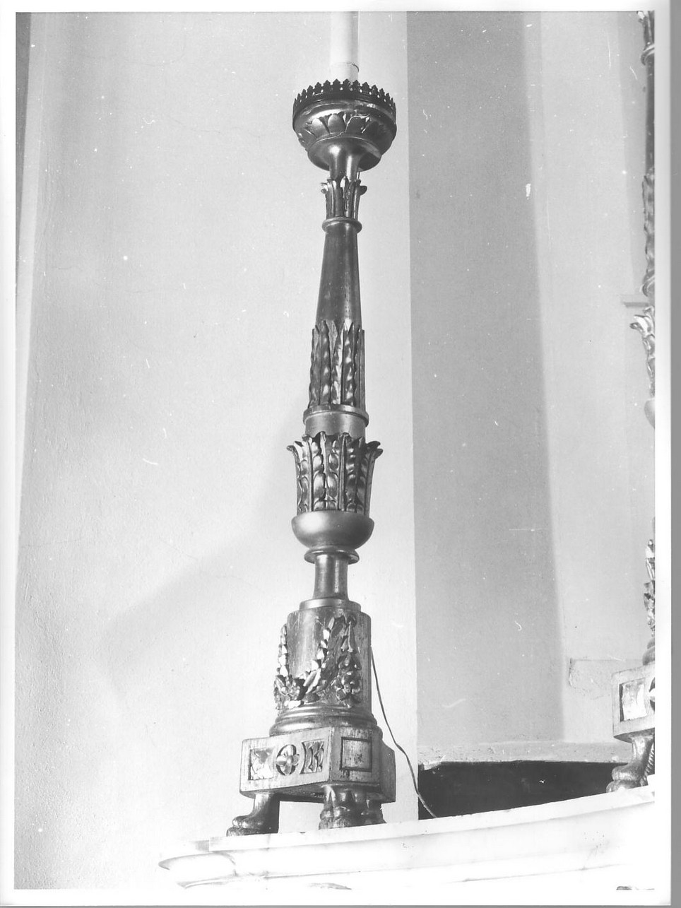 candeliere, serie - bottega ligure (sec. XIX)