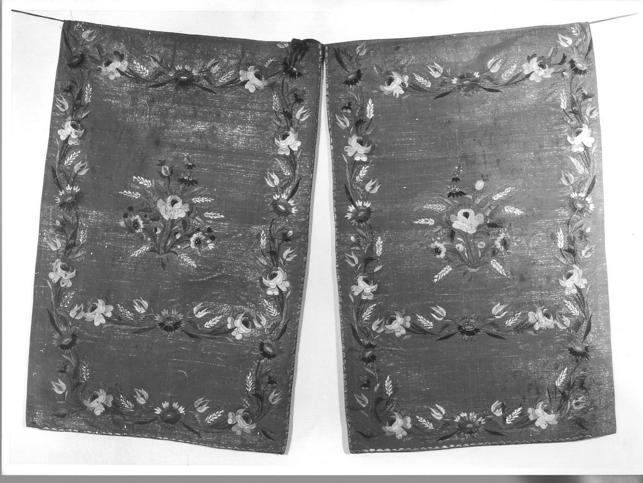 motivi decorativi vegetali (conopeo, opera isolata) - manifattura ligure (fine sec. XIX)