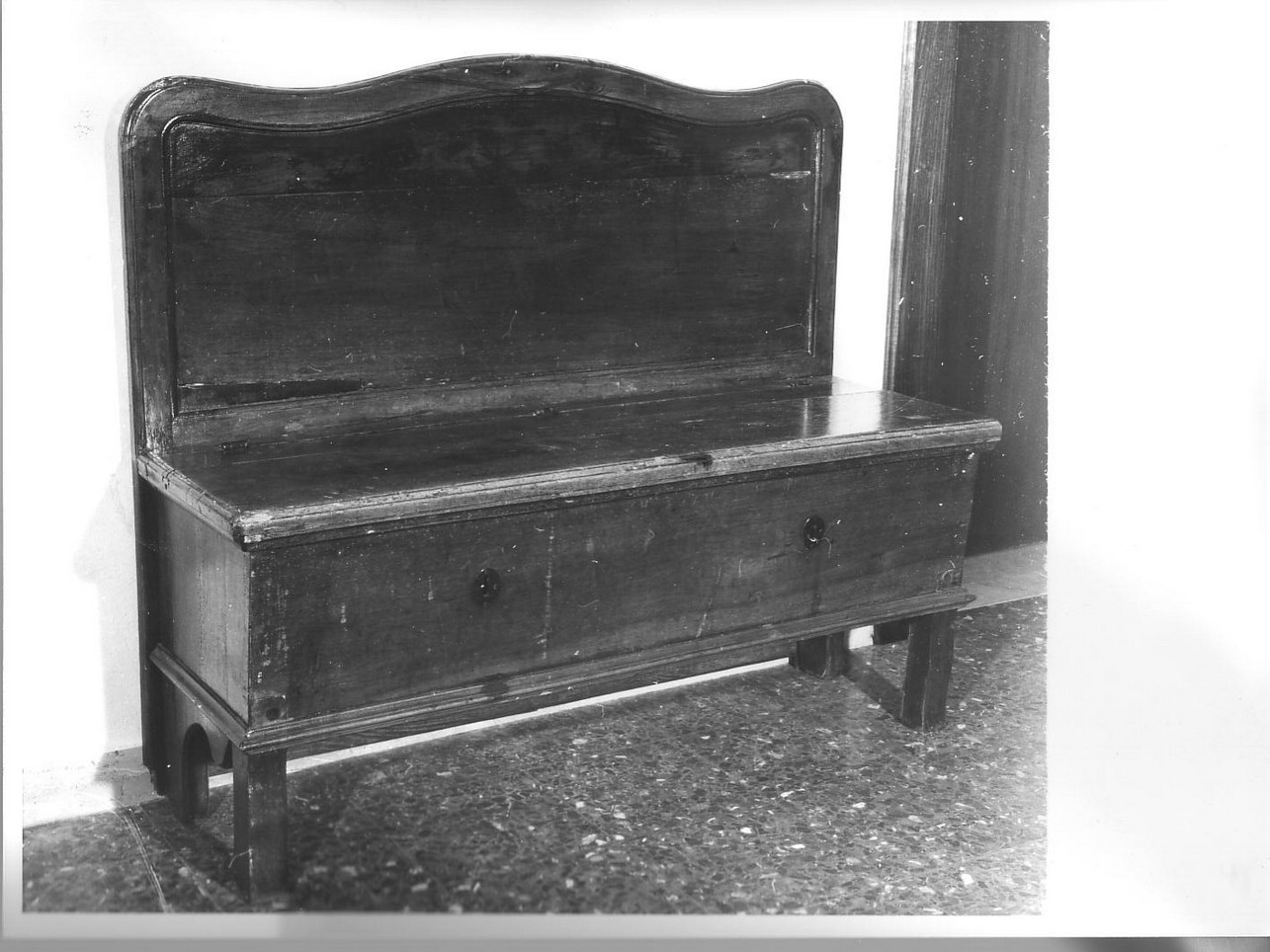 cassapanca, opera isolata - bottega ligure (sec. XIX)