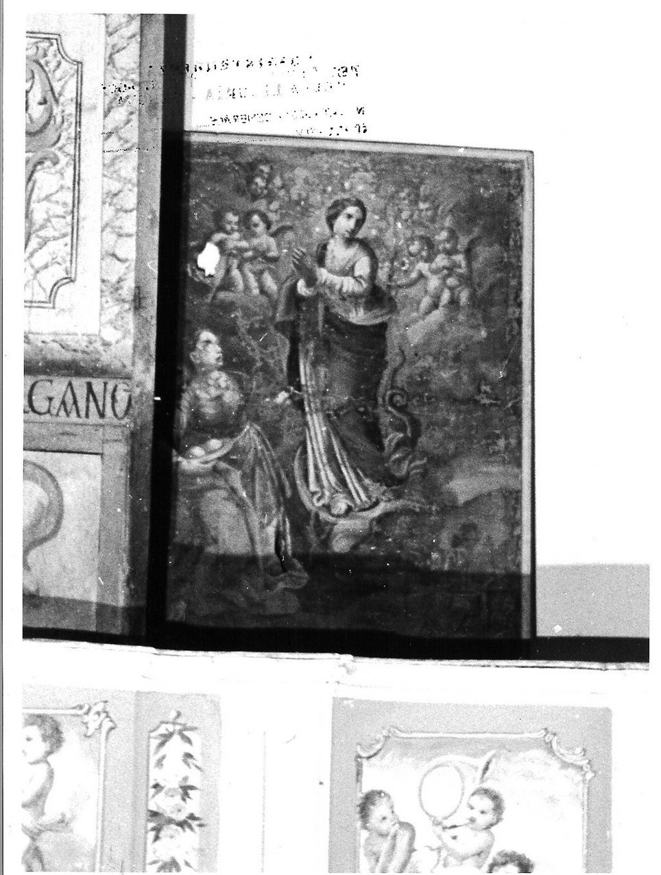 Madonna Immacolata e Sant'Agata (dipinto, opera isolata) - ambito ligure (seconda metà sec. XIX)