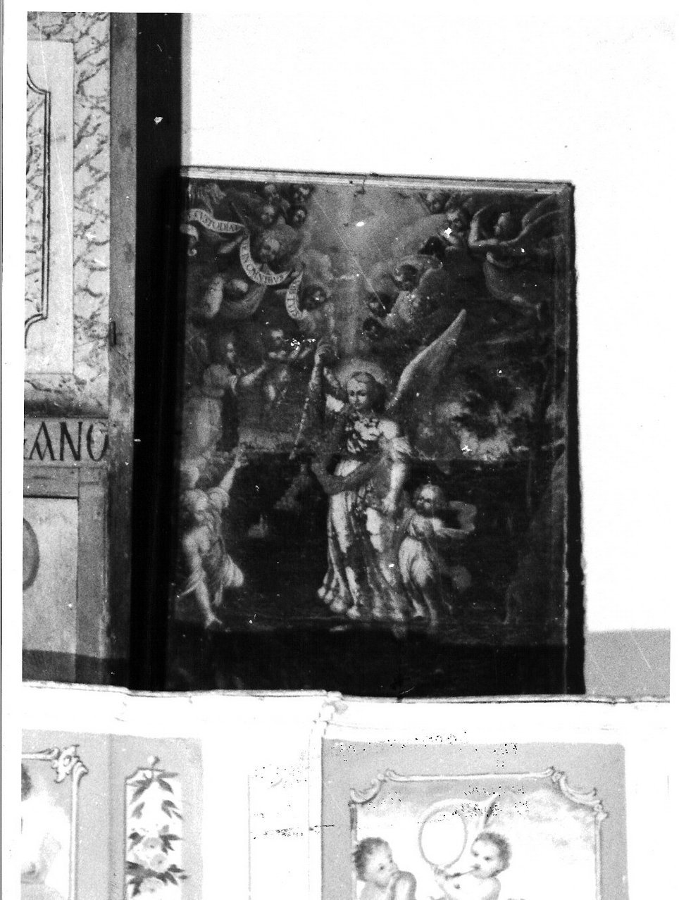 angelo custode (dipinto, opera isolata) - ambito ligure (seconda metà sec. XIX)