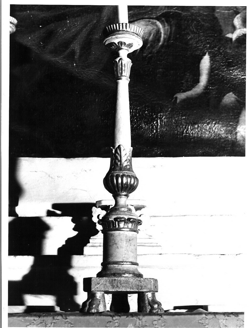 candeliere, serie - bottega ligure (seconda metà sec. XIX)