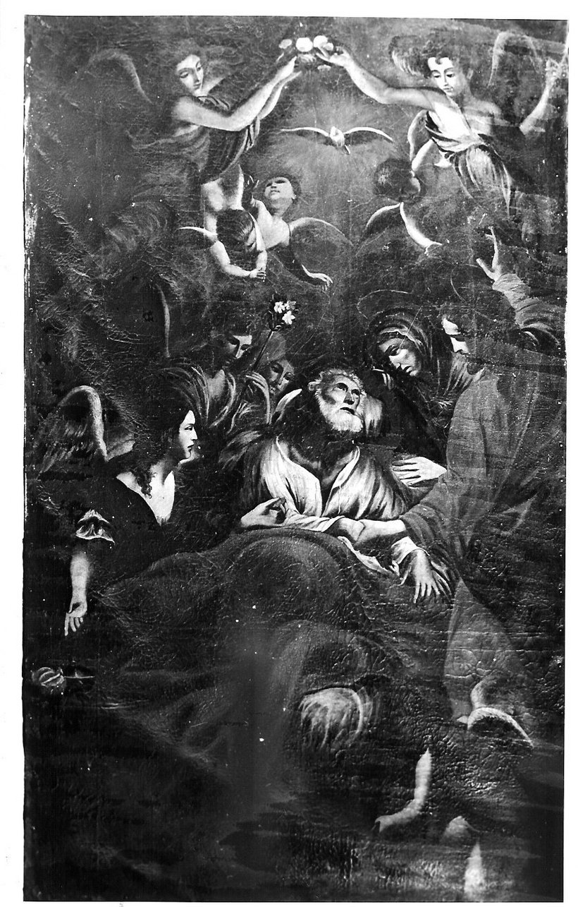 morte di San Giuseppe (dipinto, elemento d'insieme) - ambito ligure (metà sec. XVIII)