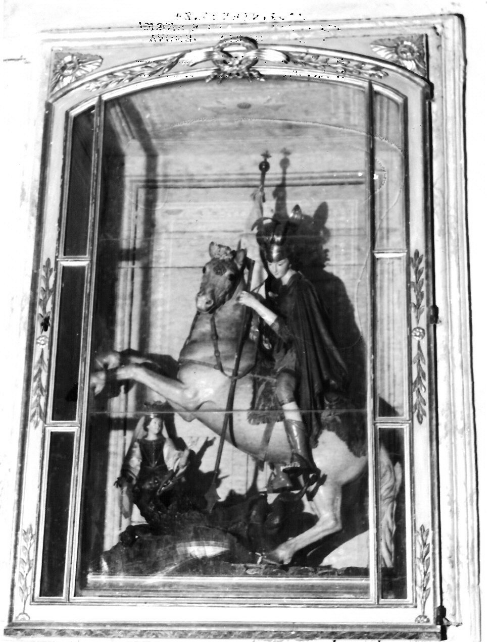 mostra di edicola, elemento d'insieme - bottega ligure (seconda metà sec. XIX)