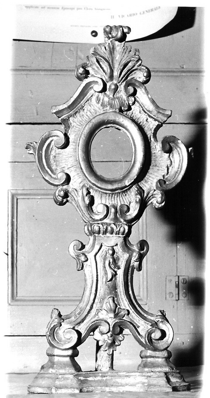 reliquiario - a castone, su supporto, opera isolata - bottega ligure (seconda metà sec. XVIII)