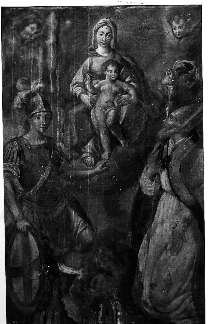 Madonna con Bambino e Santi (dipinto, elemento d'insieme) - ambito ligure (metà sec. XVIII)