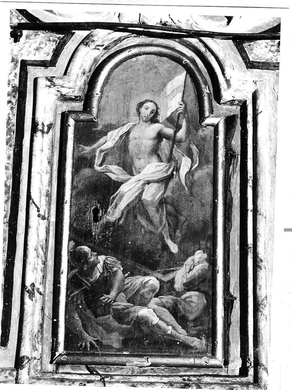 resurrezione di Cristo (sportello di tabernacolo, elemento d'insieme) di Carrega Francesco (seconda metà sec. XVIII)