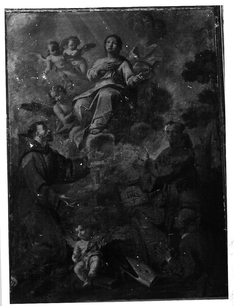 Madonna Immacolata e Santi (dipinto, elemento d'insieme) - ambito ligure (seconda metà sec. XVIII)