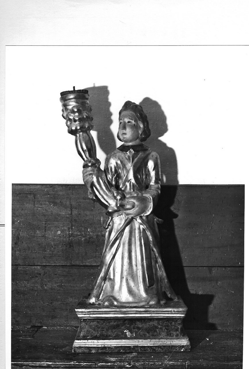 angeli (portacandelabro, coppia) - bottega ligure (seconda metà sec. XIX)