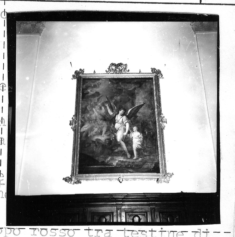 angelo custode (dipinto, elemento d'insieme) - ambito ligure (sec. XVII)