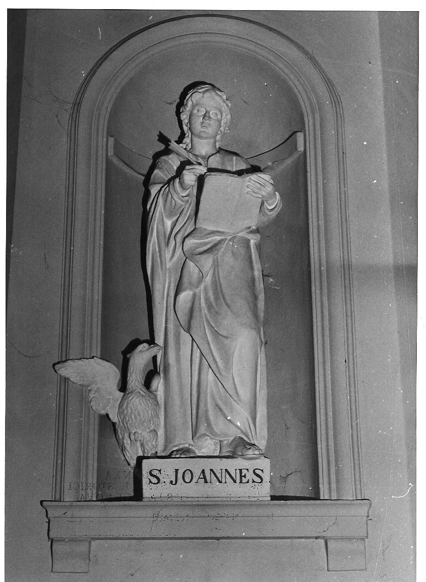 San Giovanni Evangelista (statua, serie) di Rebagliati Bartolomeo (sec. XIX)