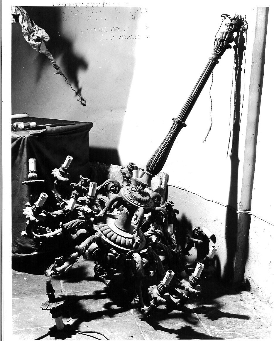 lampadario - a bracci, opera isolata - bottega ligure (sec. XIX)