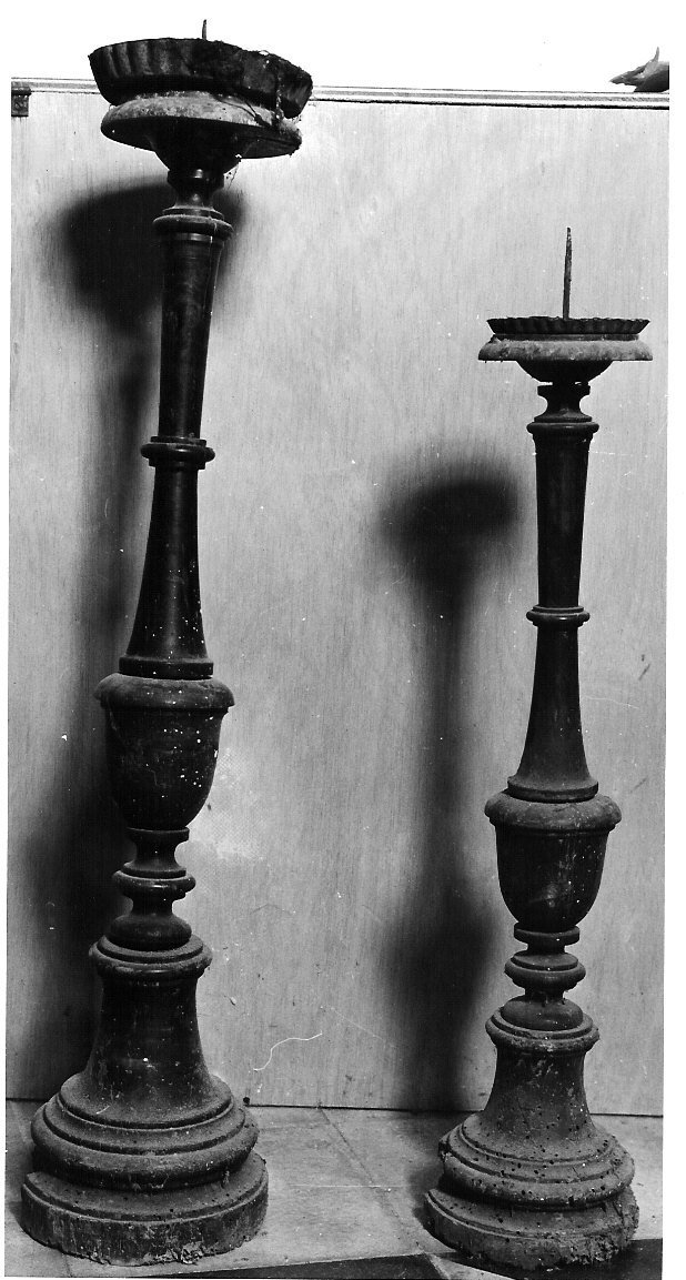 candeliere, serie - bottega ligure (sec. XIX)