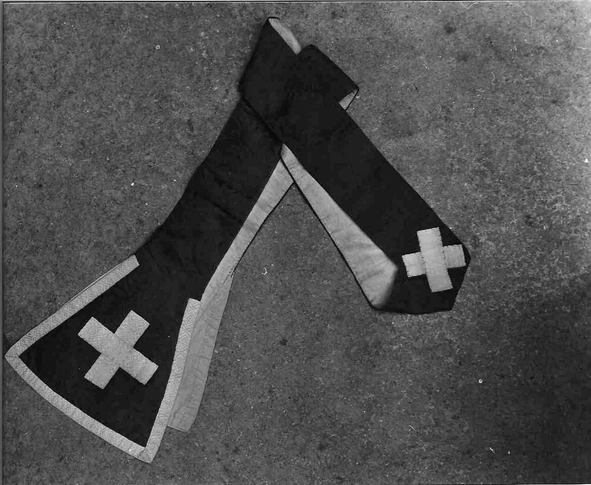 stola, elemento d'insieme - manifattura ligure (inizio sec. XVIII)