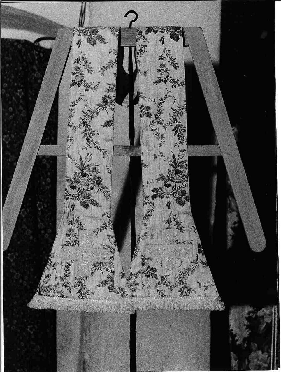 stola, elemento d'insieme - manifattura ligure (sec. XVIII)