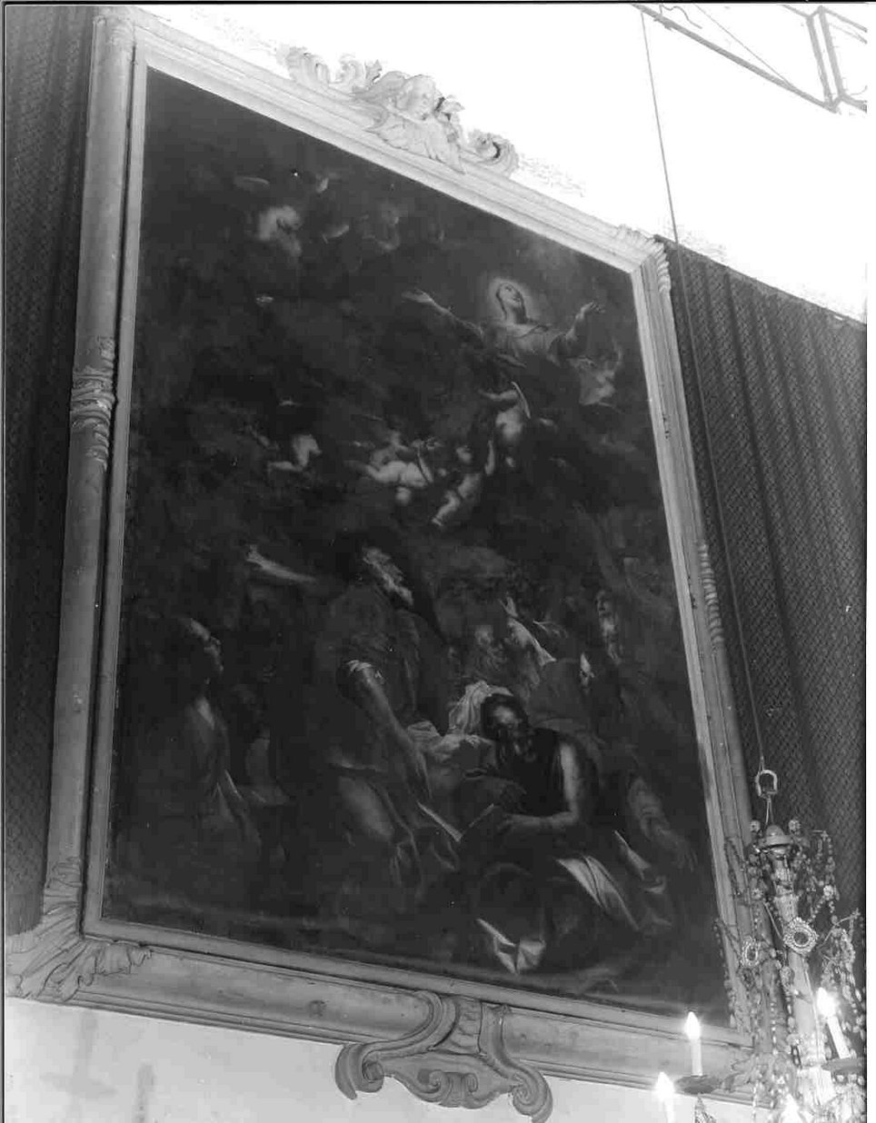 assunzione della Madonna (dipinto, elemento d'insieme) di Piola Domenico (sec. XVII)