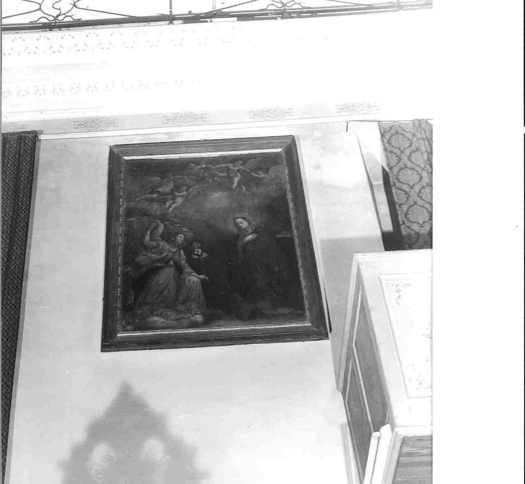 Annunciazione (dipinto, opera isolata) - ambito ligure (seconda metà sec. XVI)