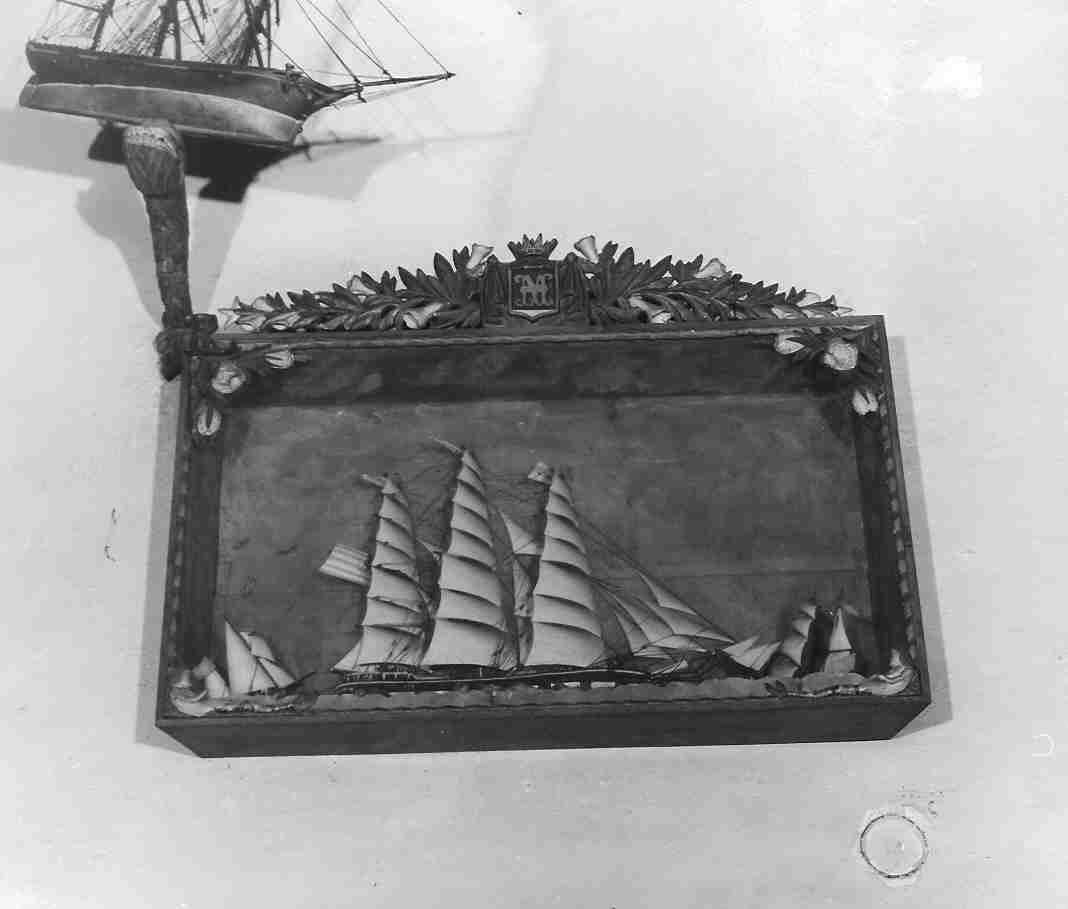 modellino di nave, opera isolata - bottega ligure (seconda metà sec. XIX)