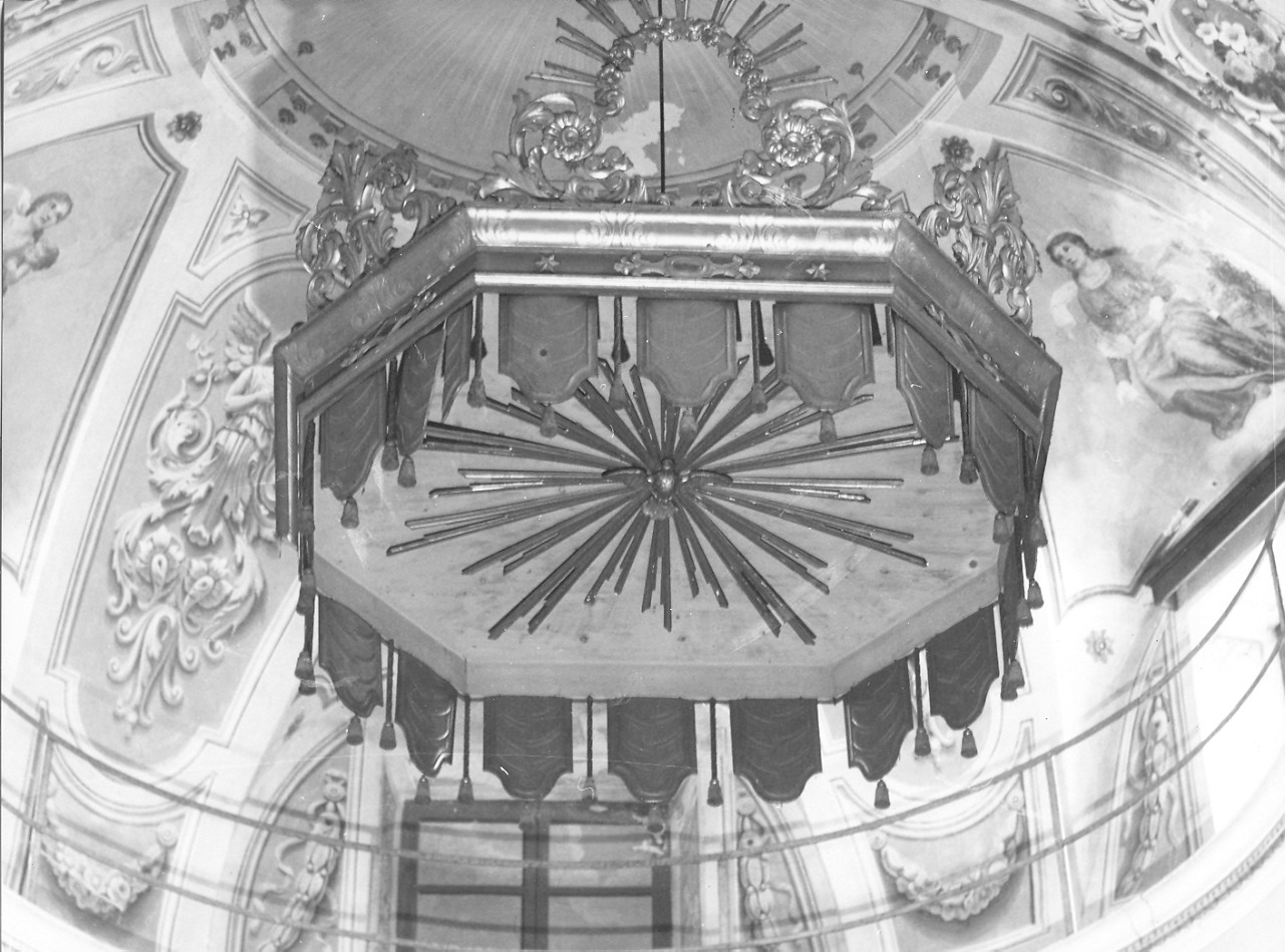 baldacchino d'altare, opera isolata - bottega ligure (fine sec. XIX)