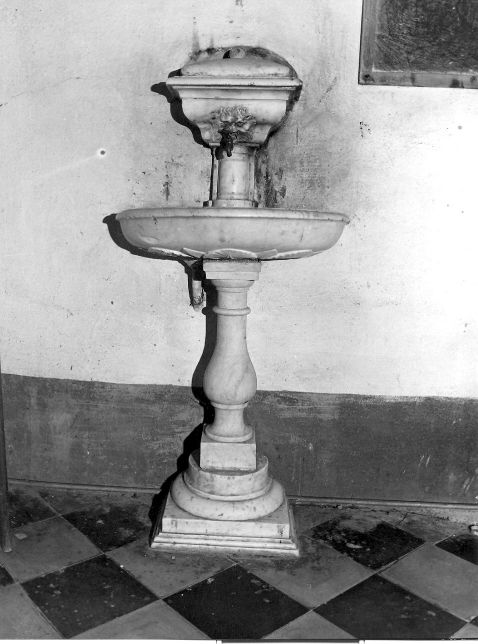 lavabo da sacrestia, opera isolata - bottega ligure (sec. XVII)