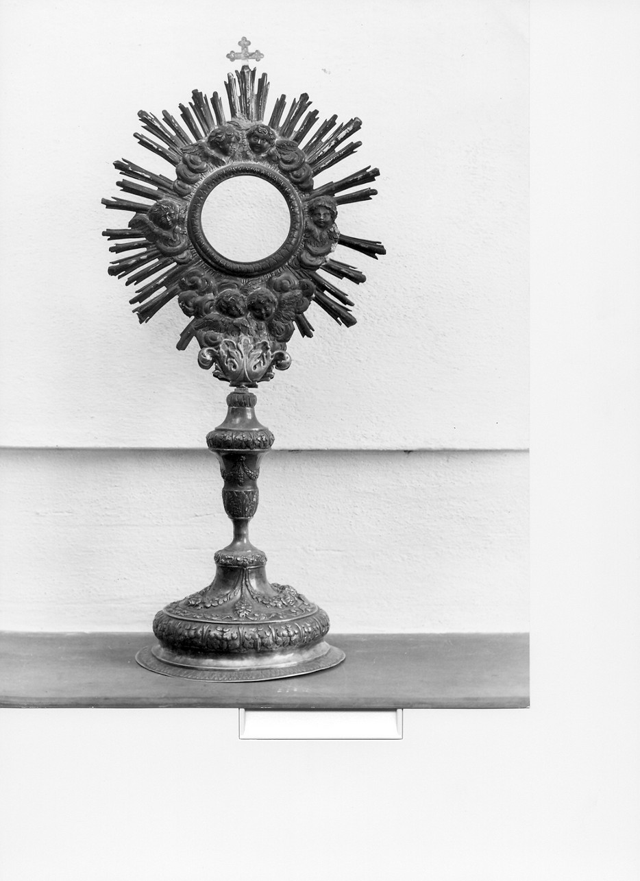 ostensorio - a raggiera, opera isolata - bottega genovese (primo quarto sec. XIX)