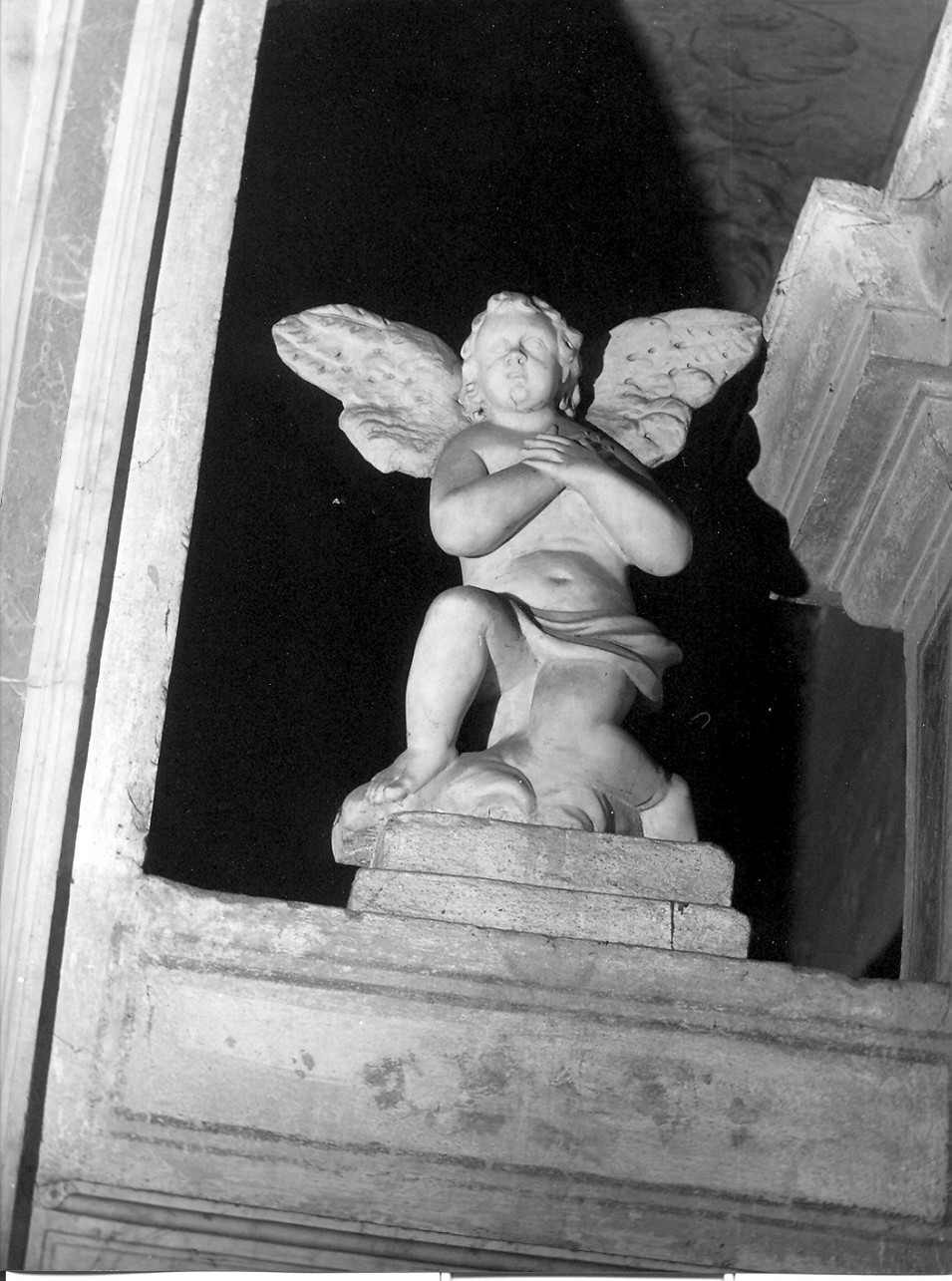 angelo (statua, coppia) - bottega ligure (fine/inizio secc. XVIII/ XIX)