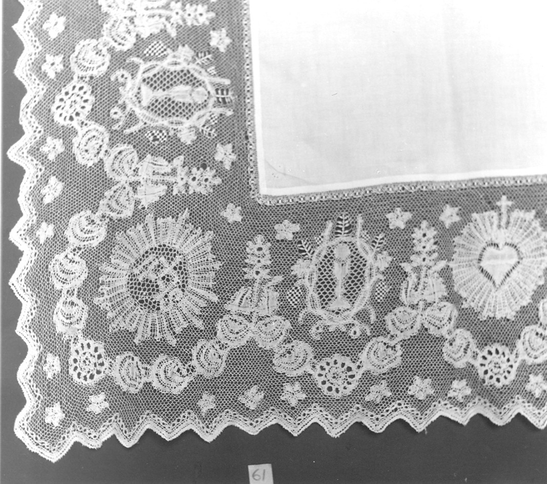 tovaglia d'altare, opera isolata - manifattura ligure (seconda metà sec. XIX)