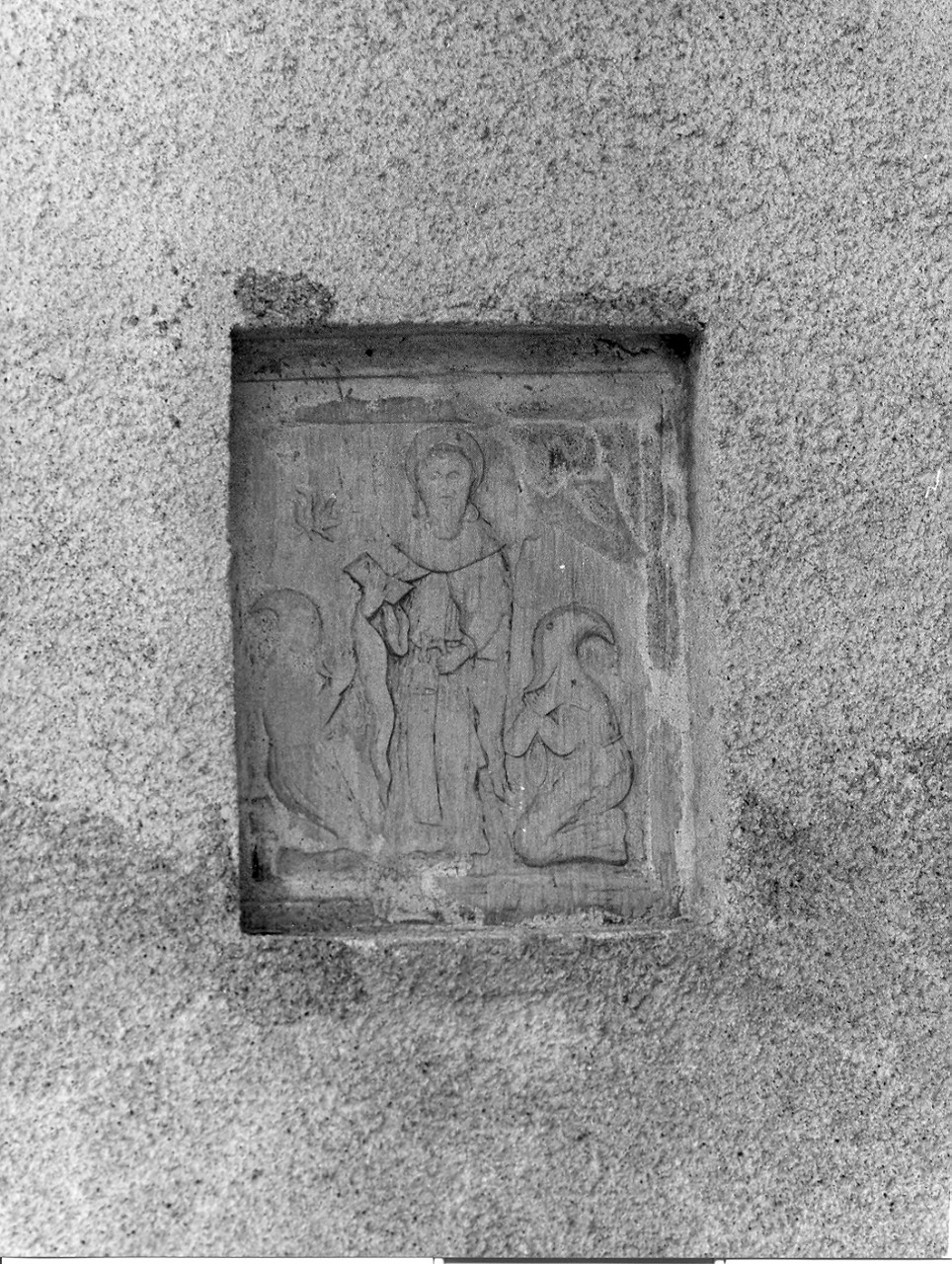 Sant'Antonio Abate (rilievo, opera isolata) - bottega italiana (sec. XVII)