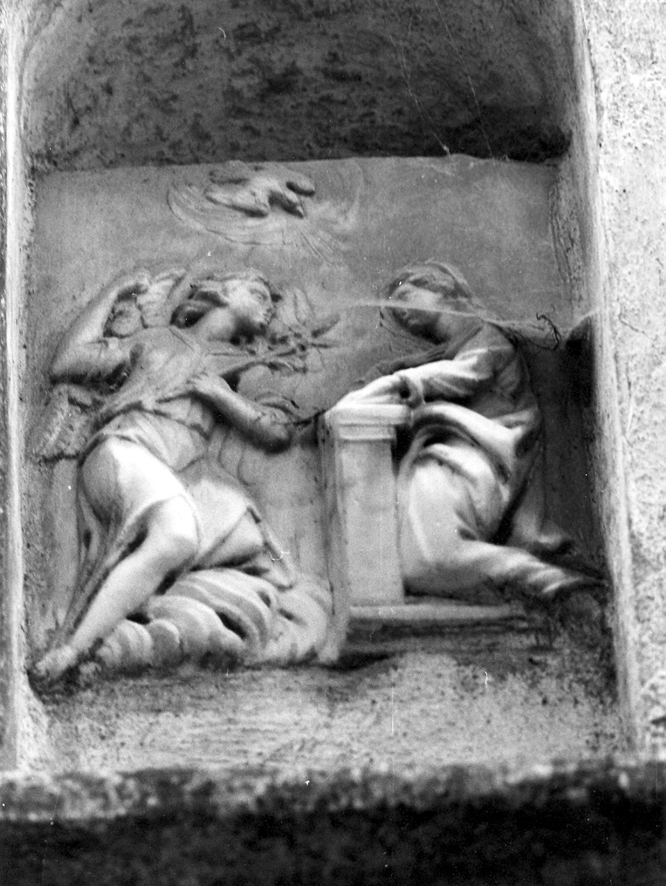 Annunciazione (rilievo, opera isolata) - bottega italiana (fine/inizio secc. XVII/ XVIII)