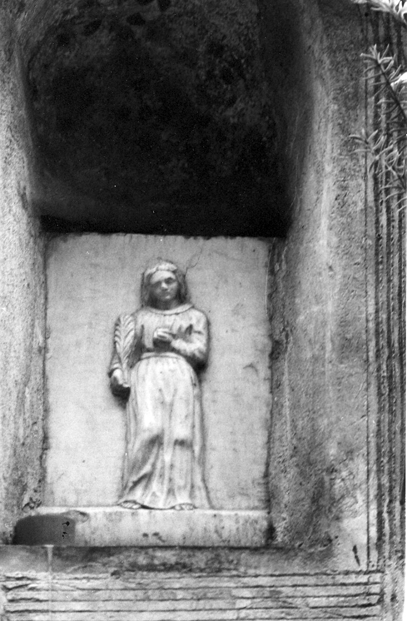 Santa Lucia (rilievo, opera isolata) - bottega italiana (fine/inizio secc. XIX/ XX)