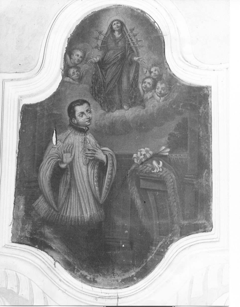 San Luigi Gonzaga (dipinto, opera isolata) - ambito ligure (sec. XVIII)